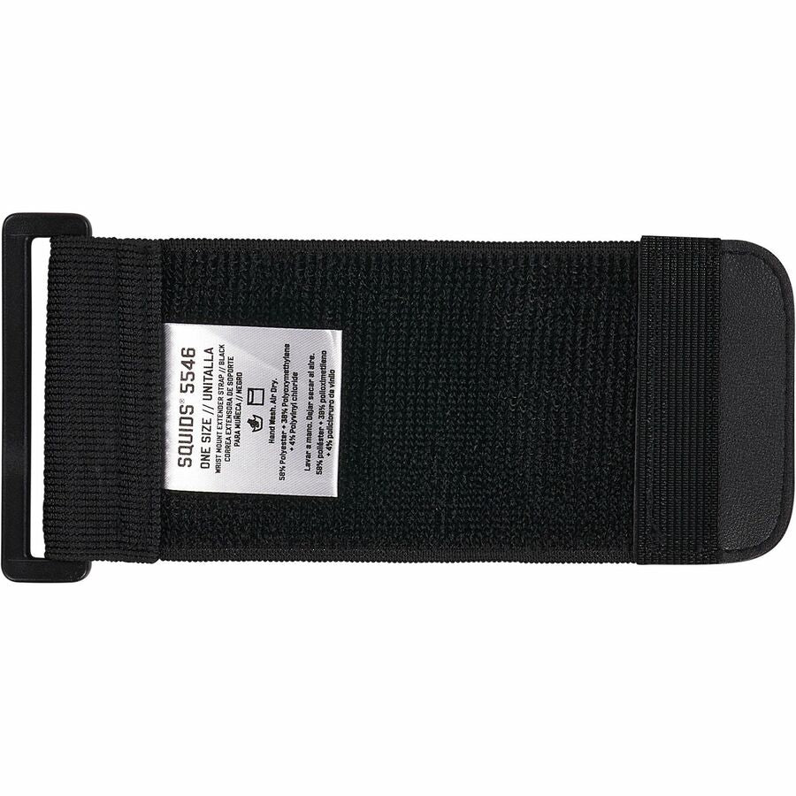 Adjustable - Hook & Loop Attachment - 12" Length - Black - Elastic - 1 Each