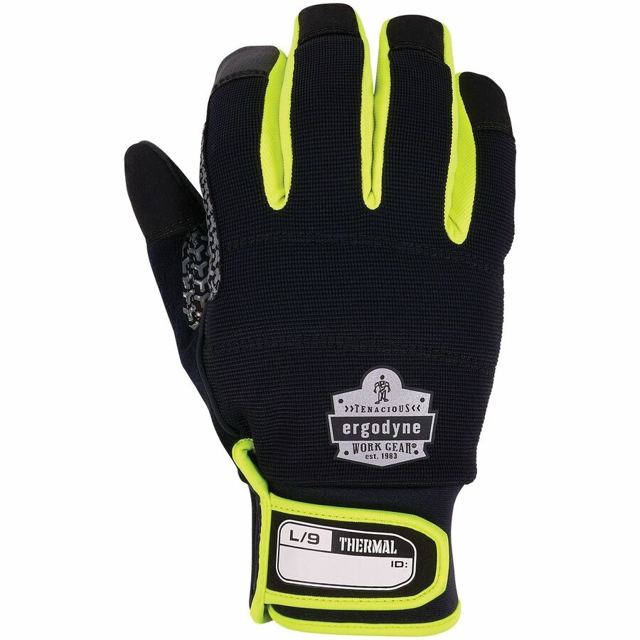 Ergodyne ProFlex 850 Insulated Freezer Gloves, Large, Black, Neoprene, Touchscreen Capable, Reinforced Thumb Saddle, Excellent Grip, Machine Washable, Lightweight, High Dexterity, 2 Pairs