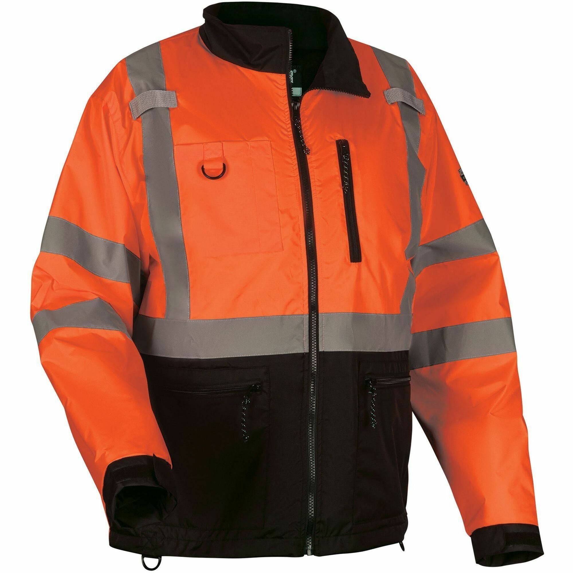 Ergodyne 8351 Hi-Vis Windbreaker Jackets - 3XL Size - Polyester, Fabric, Fleece - Orange, Black