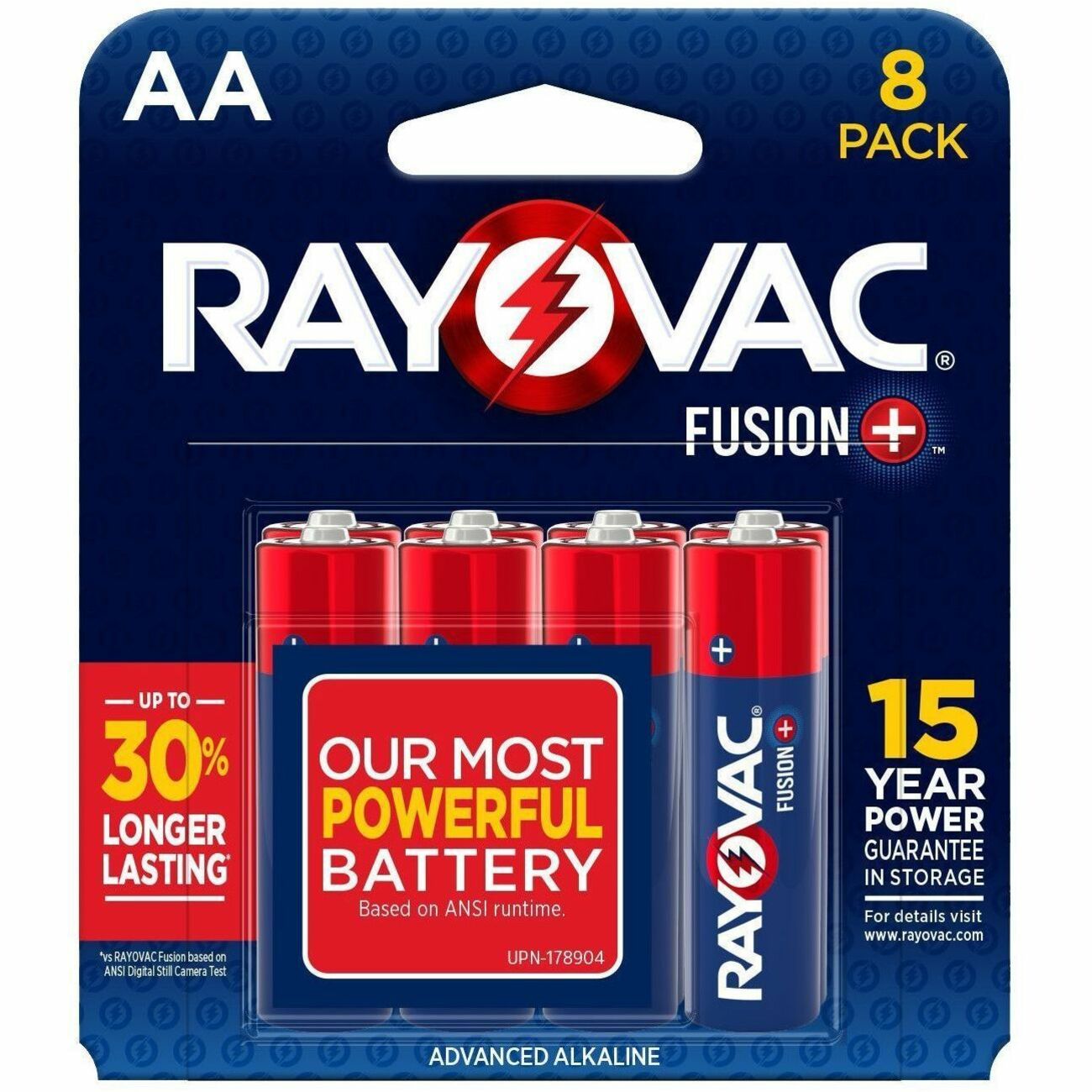 Rayovac Fusion Battery - For Microphone, Video Game Controller, Toy - AA - 8 / Pack