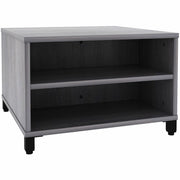 Lorell Reception Table - Height Adjustable - 24" Table Top Width x 24" Table Top Depth - 20" Height - Reception, Storage - Weathered Charcoal, Laminated - Metal - 1 Each