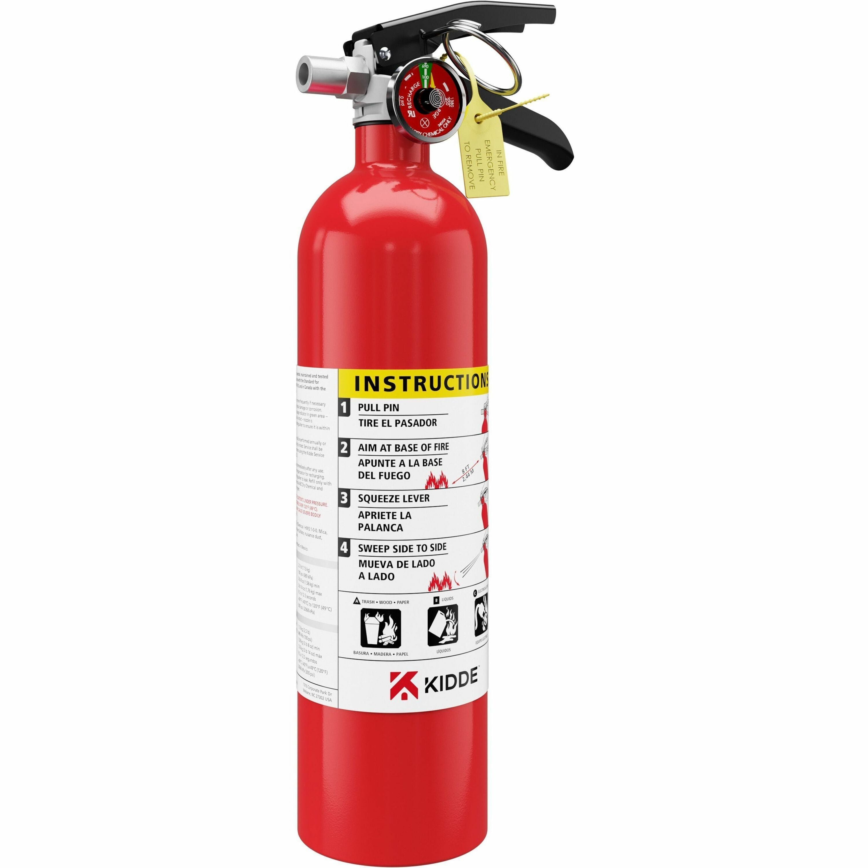 2.50 lb Capacity - Rechargeable, Safety Pin - Red
