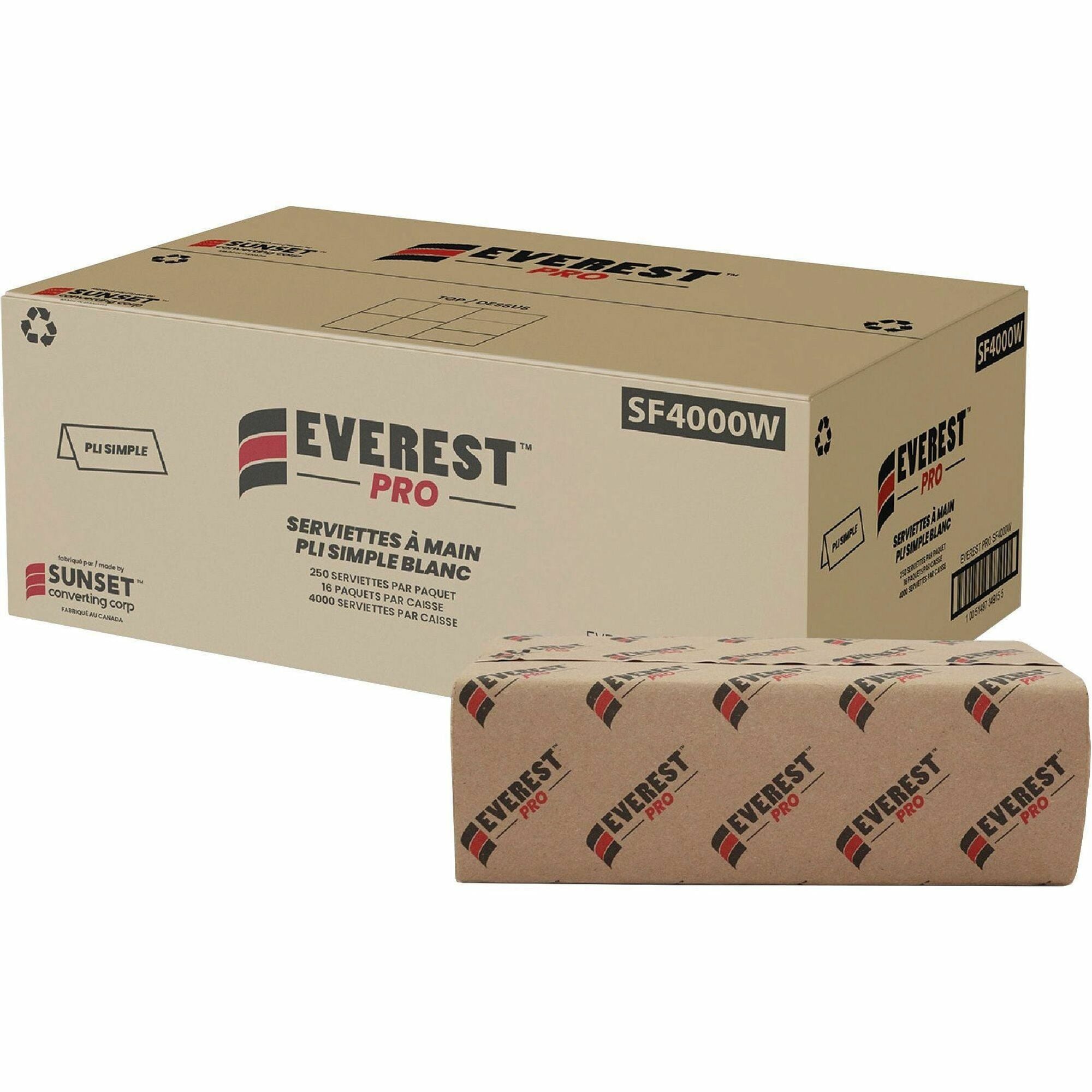 1 Ply - Single Fold - White - 250/Pack - 70 / Pallet