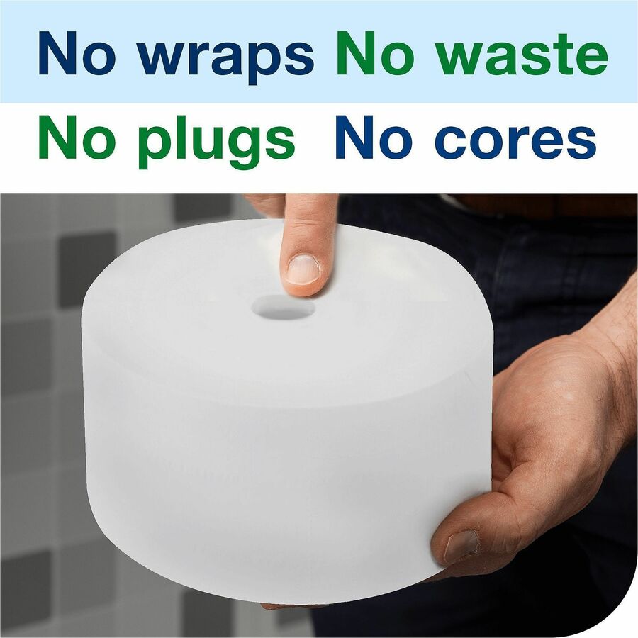 2 Ply - 3.70" Width x 500 ft Length - White - 1500 Sheets - 18 / Carton