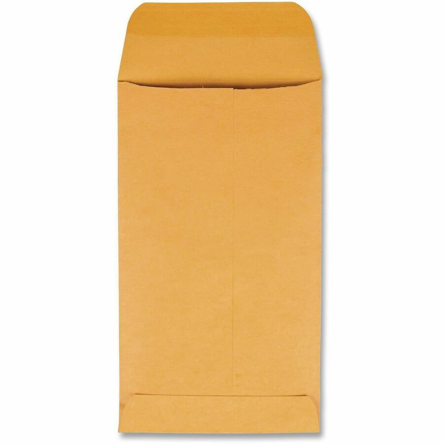 Coin - #6 - 3 3/8" Width x 6" Length - 28 lb - Gummed Flap - Brown - Kraft - 500 / Box