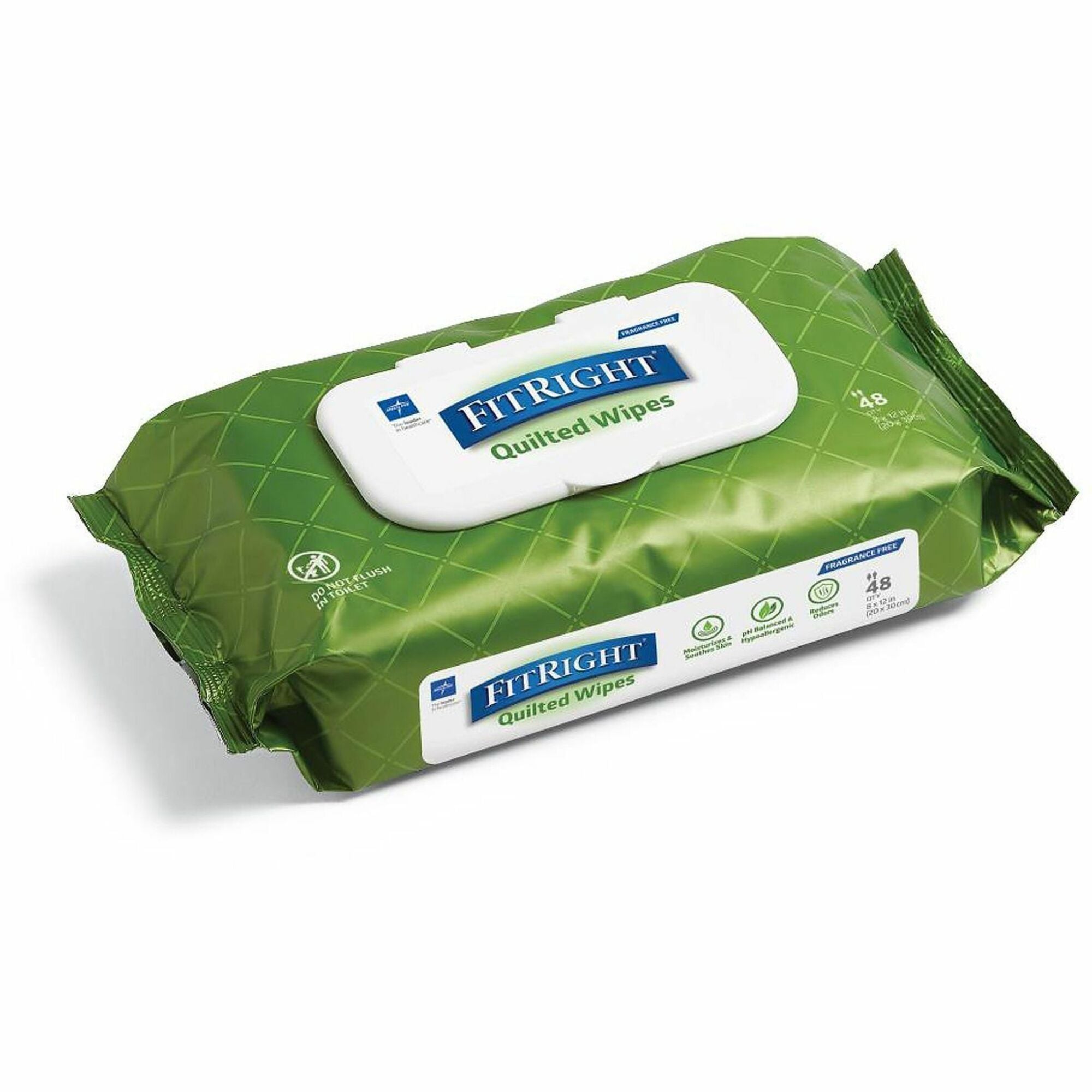 8" Width x 12" Length - quilted textured - White - 12 / Carton