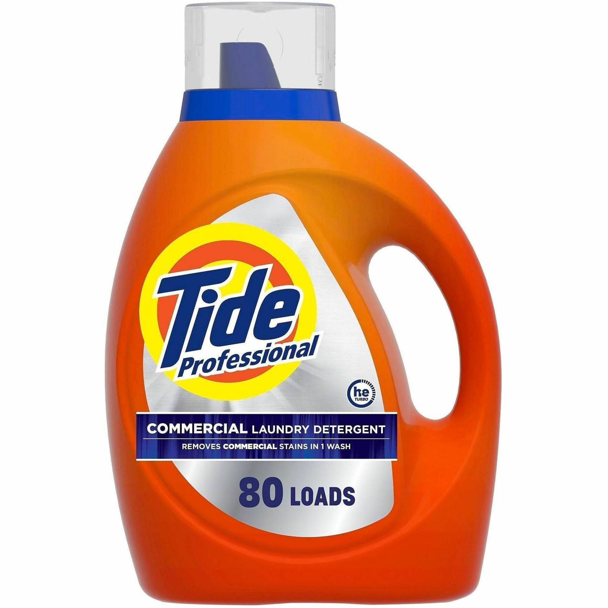 Tide Professional Liquid Laundry Detergent, 105 fl oz, 80 Loads, Orange, 1 Each