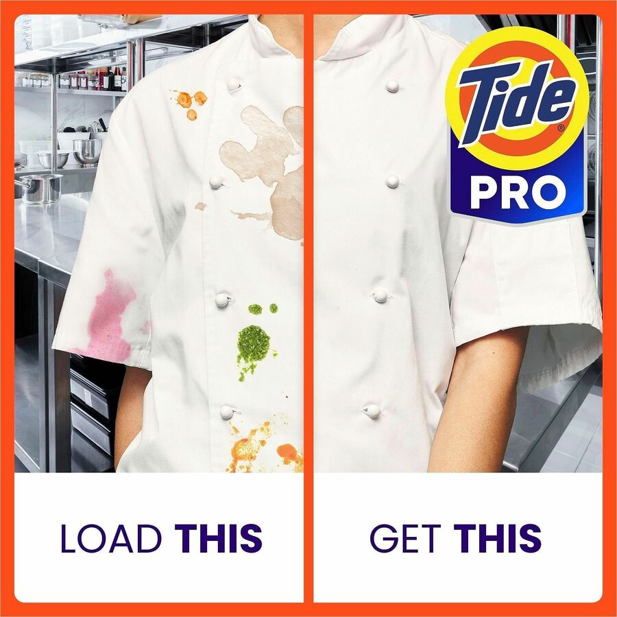 Tide Professional Liquid Laundry Detergent, 105 fl oz, 80 Loads, Orange, 1 Each