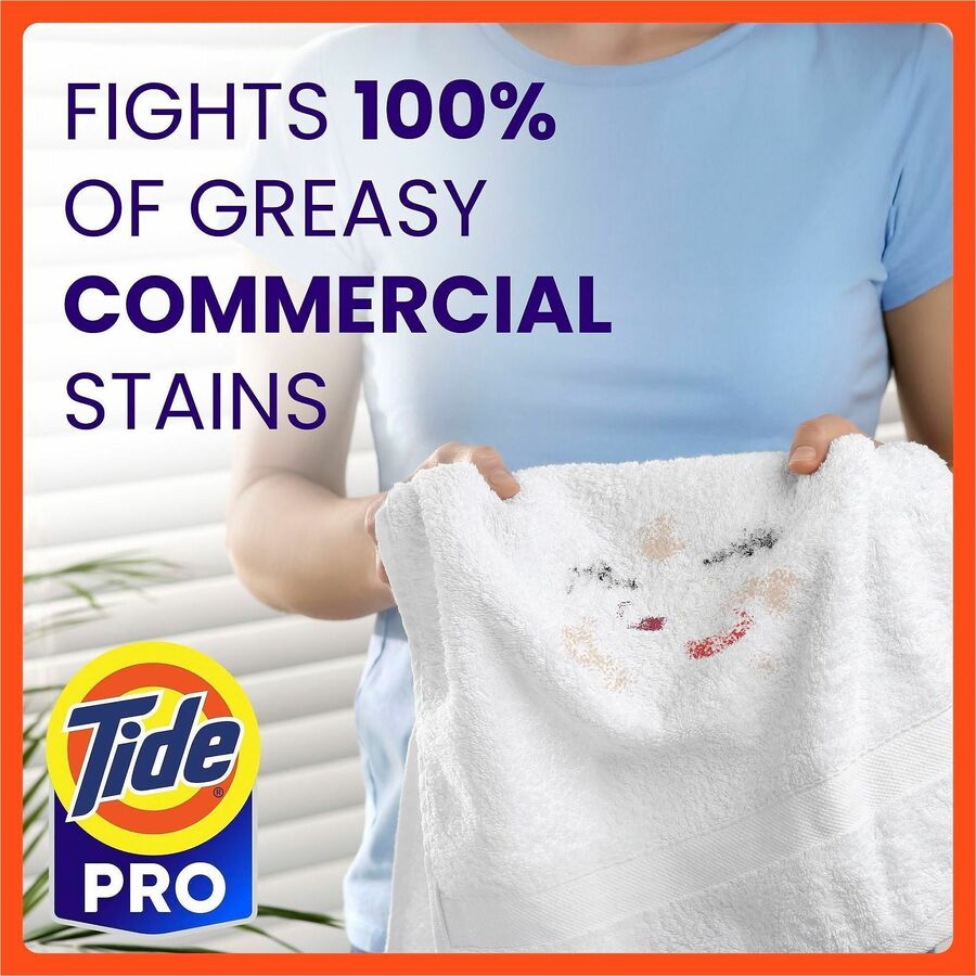 Tide Professional Liquid Laundry Detergent, 105 fl oz, 80 Loads, Orange, 1 Each