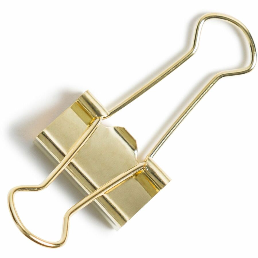 U Brands Binder Clips, Small, Gold, Steel, 75 Sheet Capacity, 72 Pack