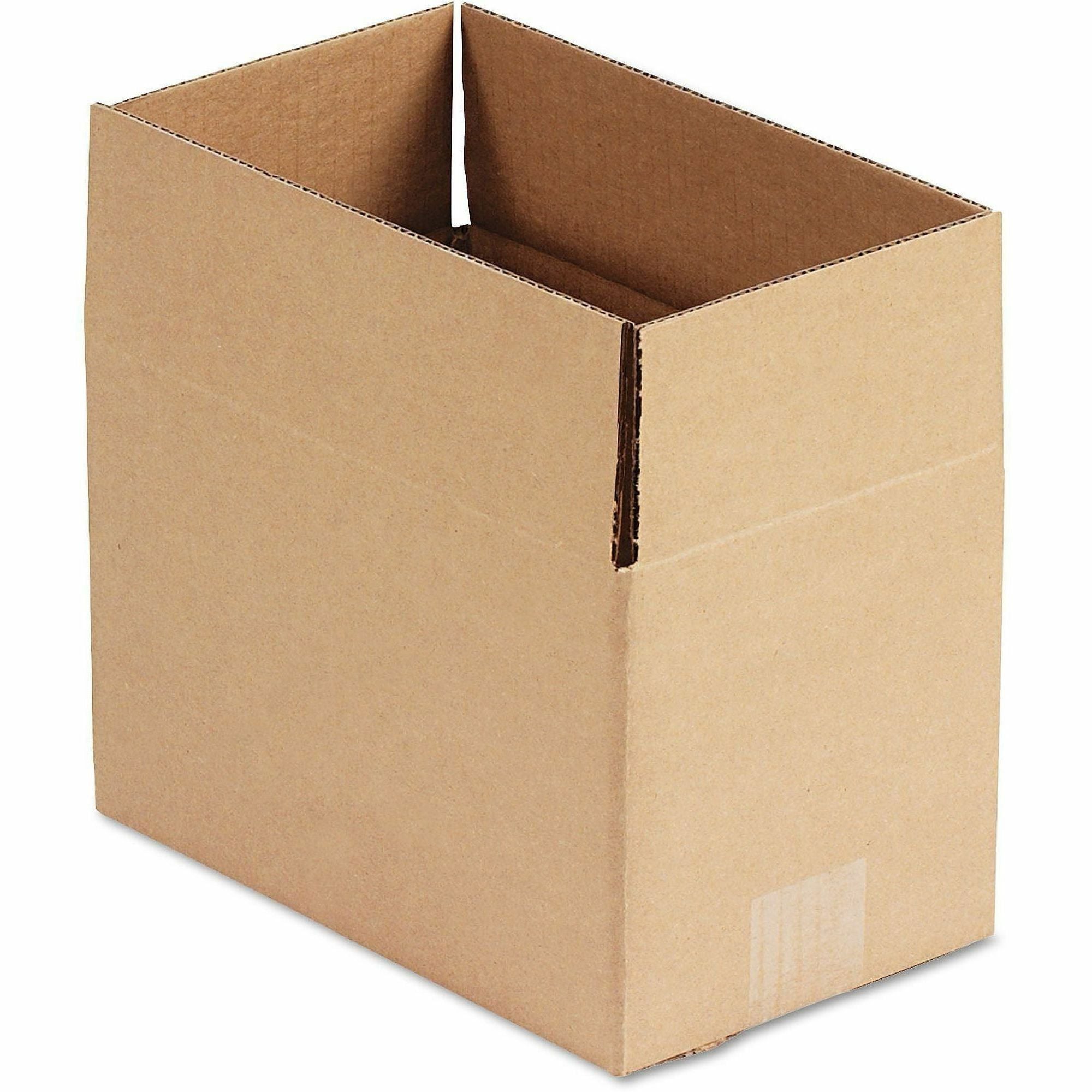Universal Shipping Case, 6" x 10" x 6", 200 lb Heavy Duty, 32 ECT, Corrugated Kraft, Brown, Recycled, 25/Bundle