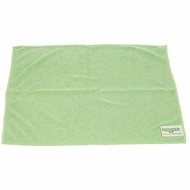 For General Purpose - Cloth, Wipe - Recommended For: Debris Remover, Bacteria Remover, Soil Remover, Mold Remover - Medium Duty, Absorbent, Washable, Durable - Green - 10 /