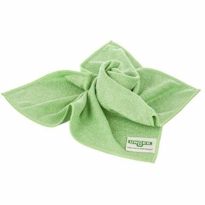 For General Purpose - Cloth, Wipe - Recommended For: Debris Remover, Bacteria Remover, Soil Remover, Mold Remover - Medium Duty, Absorbent, Washable, Durable - Green - 10 /