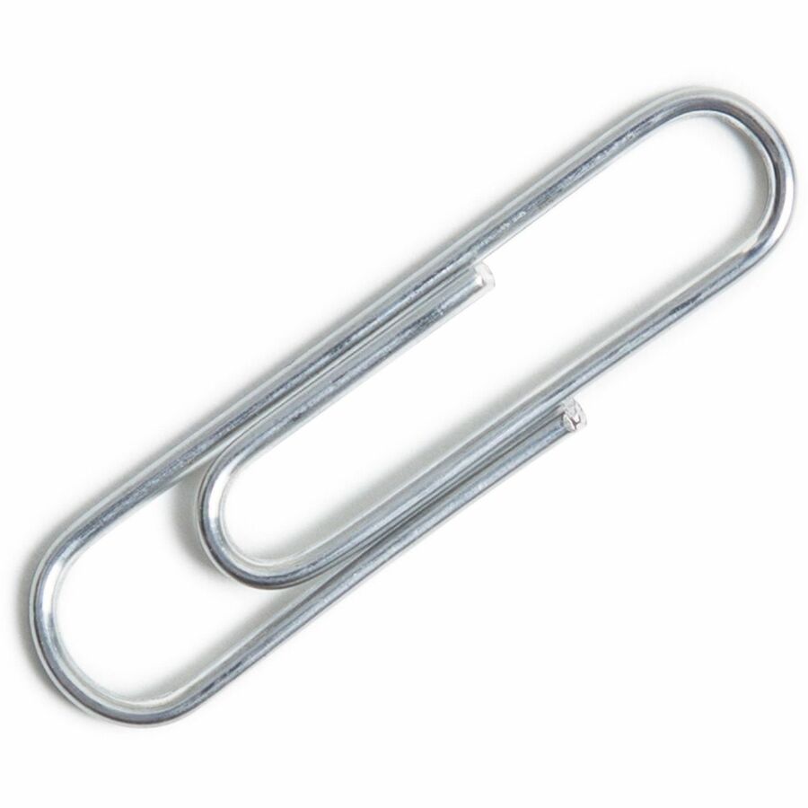 U Brands Paper Clips, Medium, Silver, Steel & Vinyl, 1000 Pack