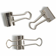 U Brands Small Silver Binder Clips, 75 Sheet Capacity, Steel, 72 Pack
