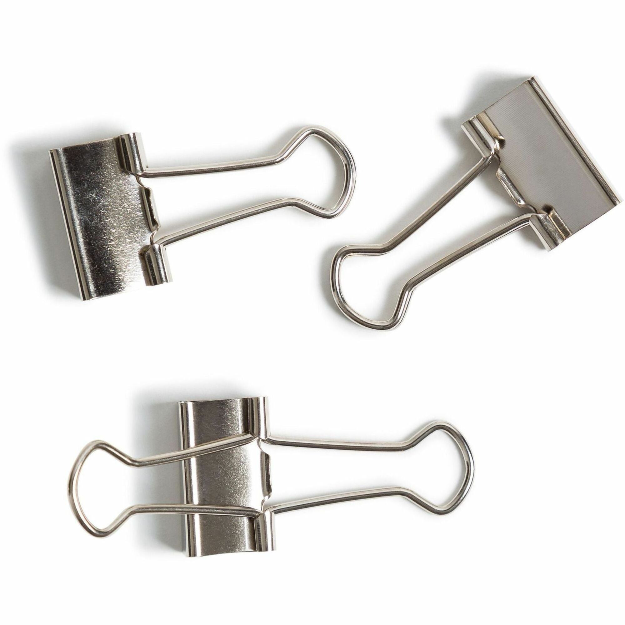 U Brands Small Silver Binder Clips, 75 Sheet Capacity, Steel, 72 Pack
