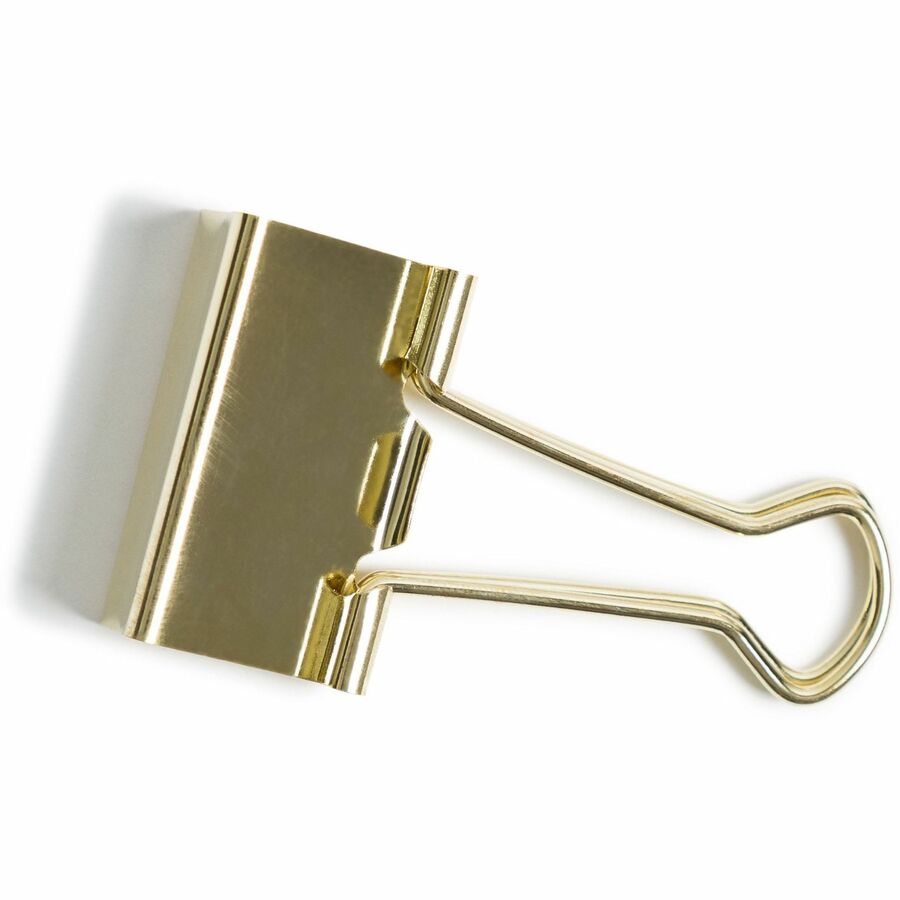 U Brands Binder Clips, Medium, Gold, Steel, 145 Sheet Capacity, 72 Pack