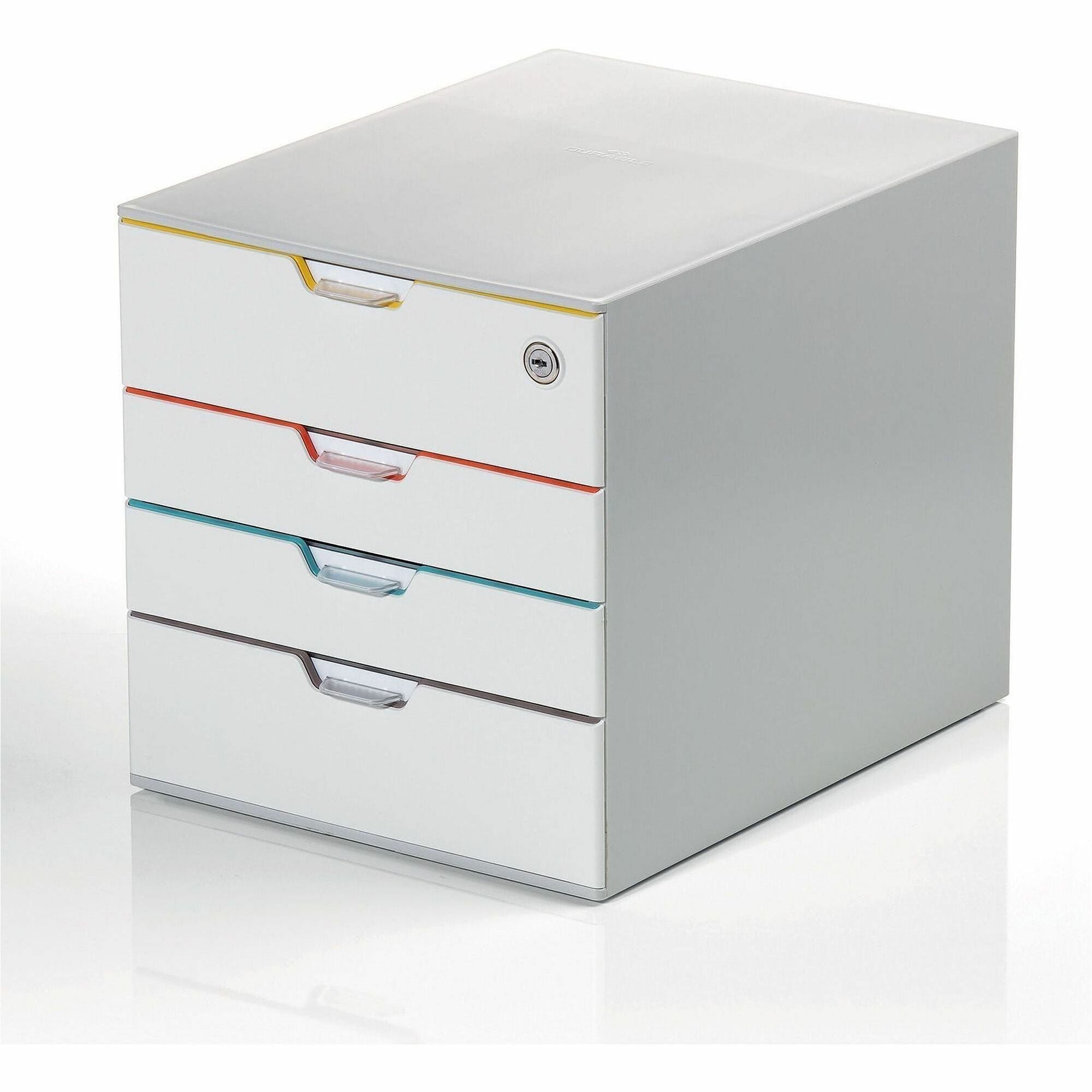 DURABLE Varicolor 4-Drawer Desktop Storage Box