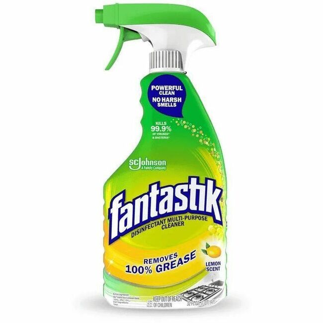 fantastik Disinfectant Multi-Purpose Cleaner, Lemon Scent, Spray, 32 fl oz, 1 Each
