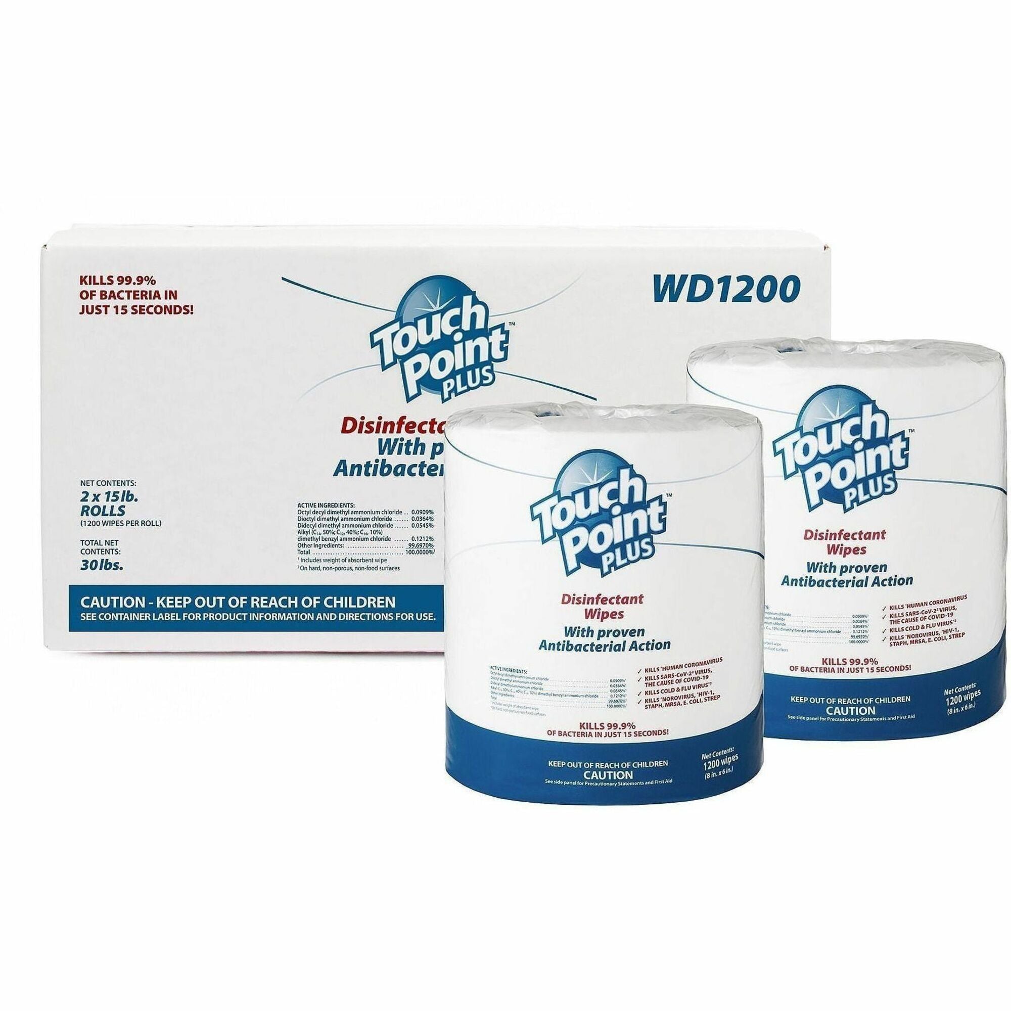 Touch Point&reg; Plus Disinfectant Wipes
