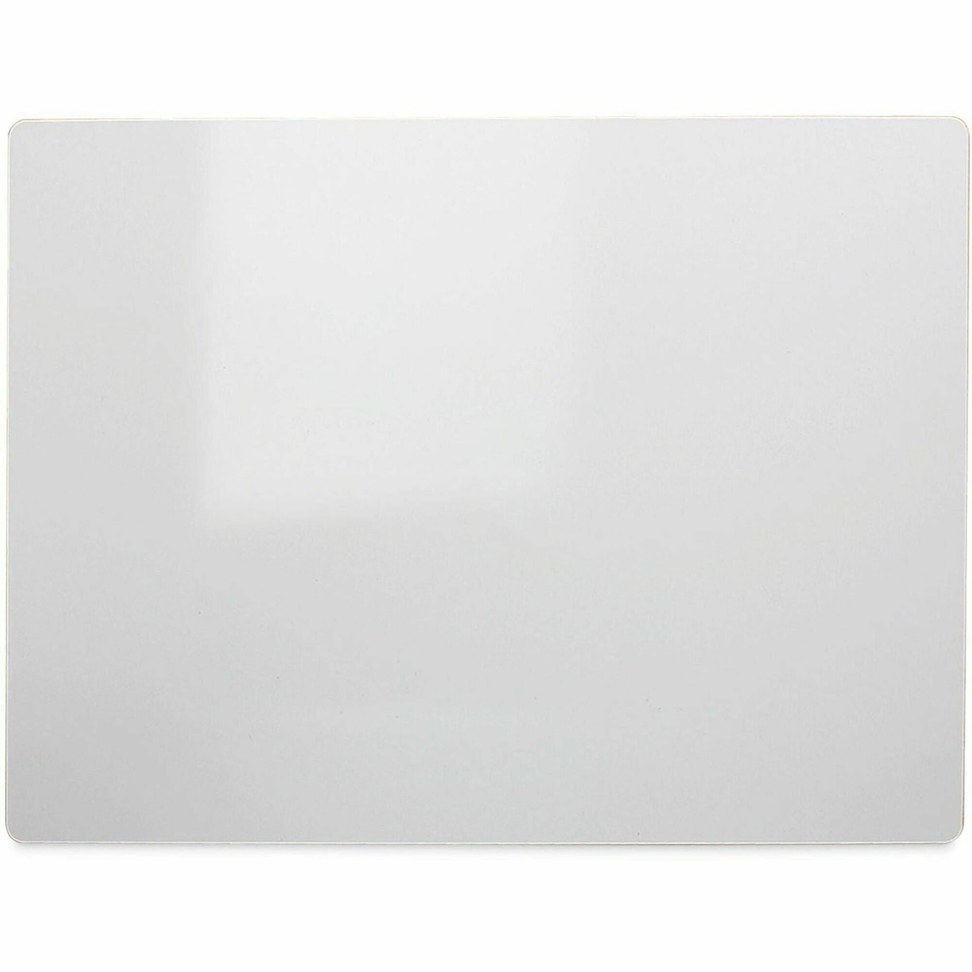 7" (0.6 ft) Width x 5" (0.4 ft) Height - White Surface - Lap - Ghost Resistant, Write-on, Wipe-off, Chip Resistant, Warp Resistant, Smooth Edge - 12 / Pack