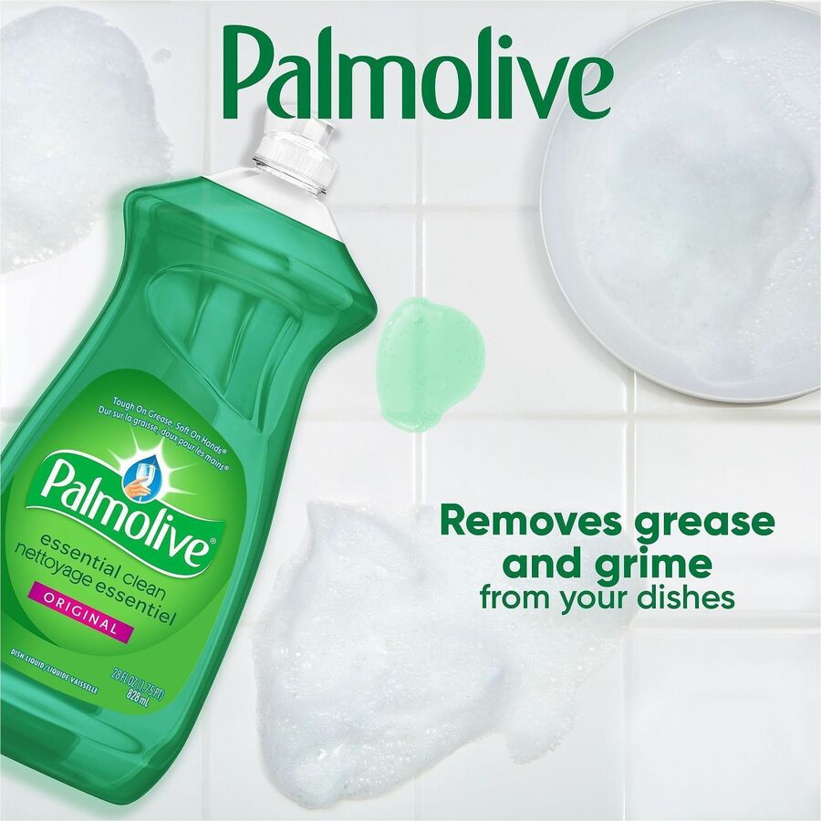 For Dish - Liquid - 28 fl oz (0.9 quart) - Original Scent - Recommended For: Grease Remover, Food Remover, Grime Remover - Phosphate-free, Paraben-free - Green - 9 / Carton