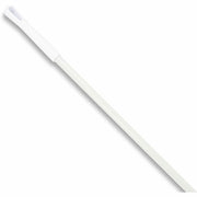 Carlisle 60" Fiberglass Broom Handle - 60" Length x 1" Diameter - White - Fiberglass, Polyester, Polypropylene