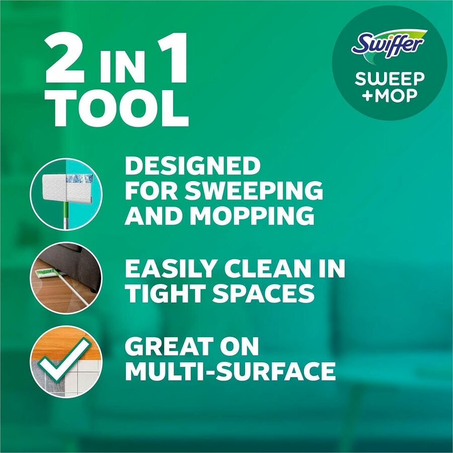 Swiffer Sweeper Mop, Easy to Use, Green, 1 Box