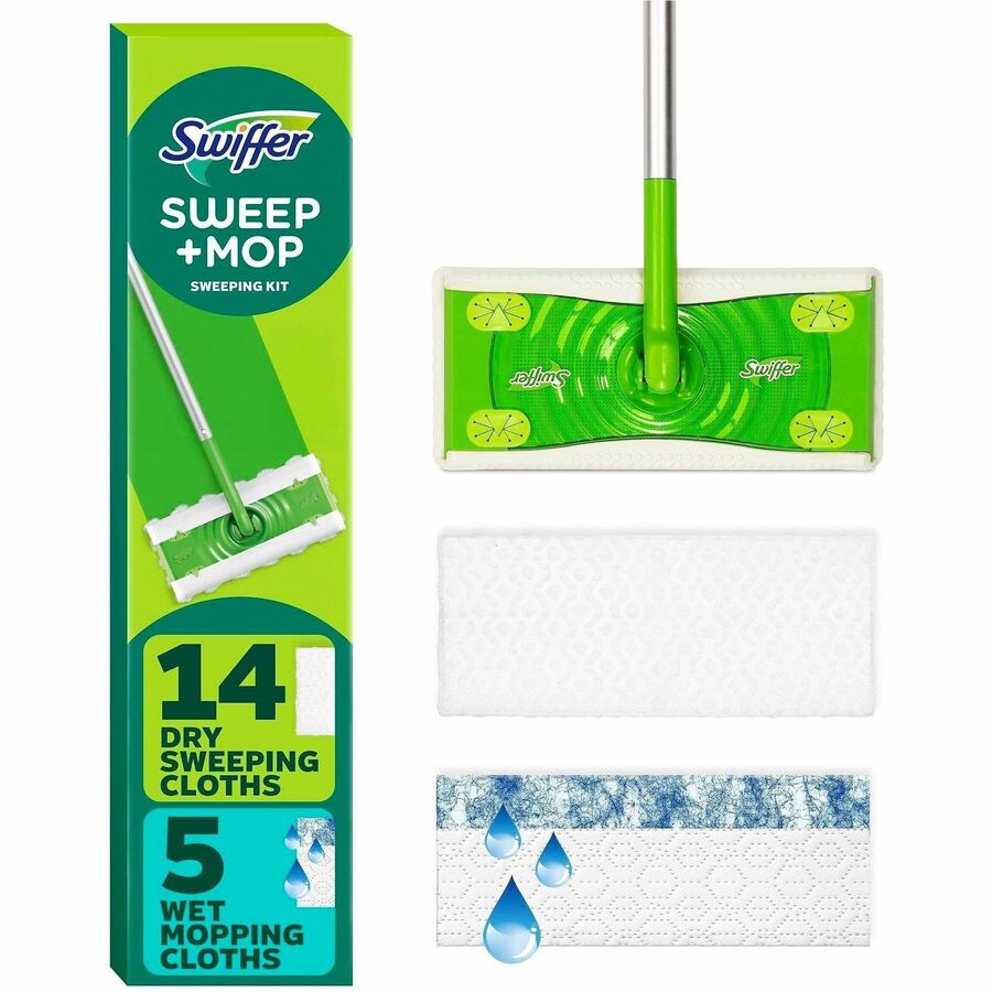Swiffer Sweeper Mop, Easy to Use, Green, 1 Box