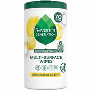 For Multipurpose - Wipe - Lemon Zest Scent - Versatile, Bio-based - Clear - 1 Each