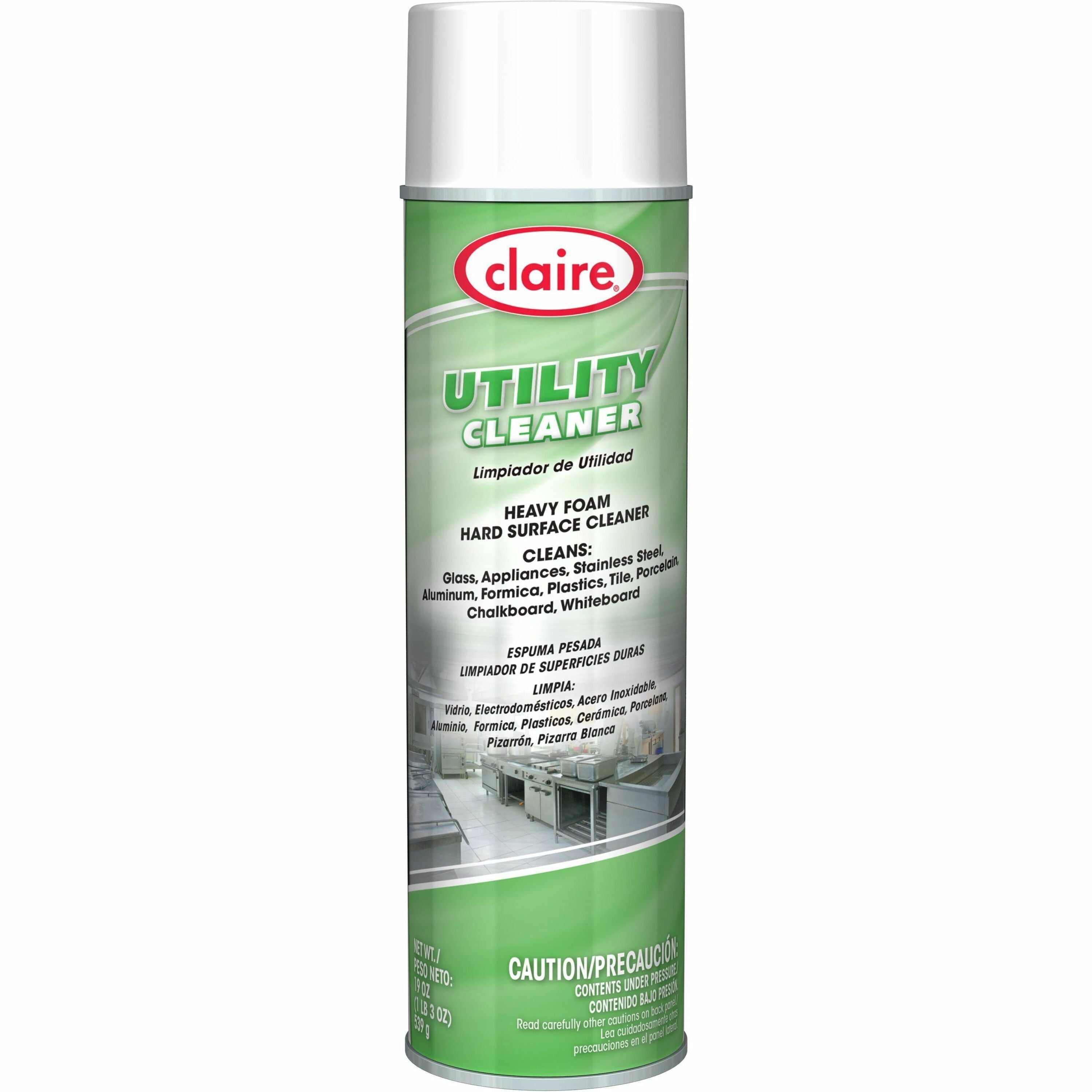 For General Purpose, Multipurpose - Spray, Foam - Mild Solvent Scent - Anti-fog, Anti-static - White - 1 Each