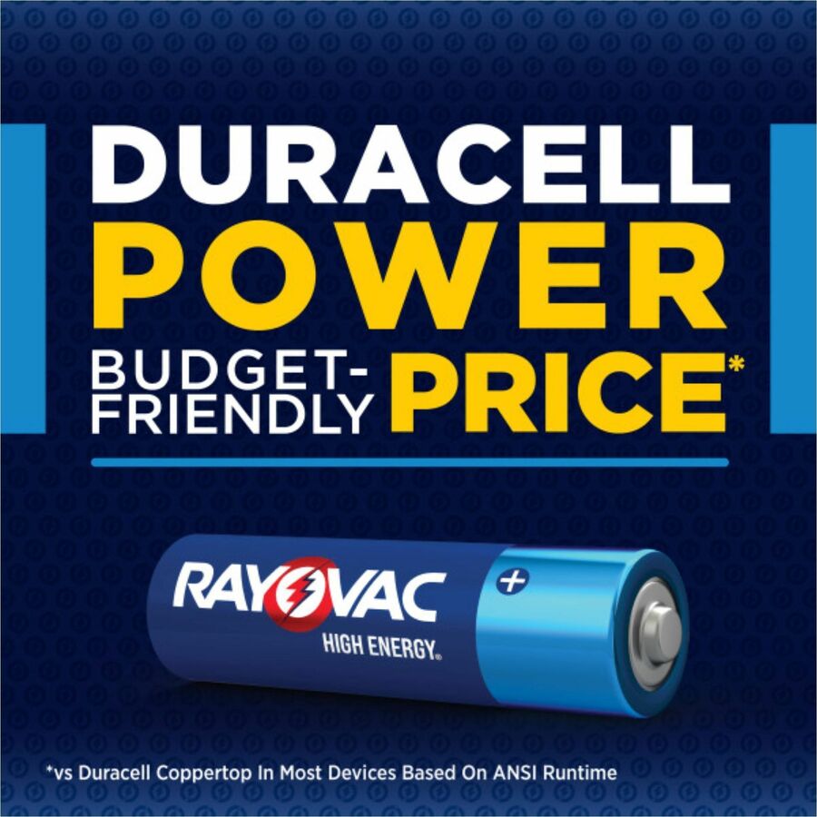Rayovac Alkaline AA Batteries, 12 Pack