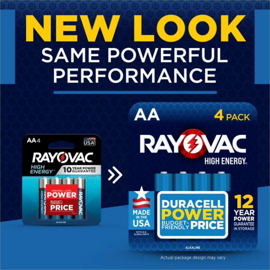 Rayovac Alkaline AA Batteries, 12 Pack
