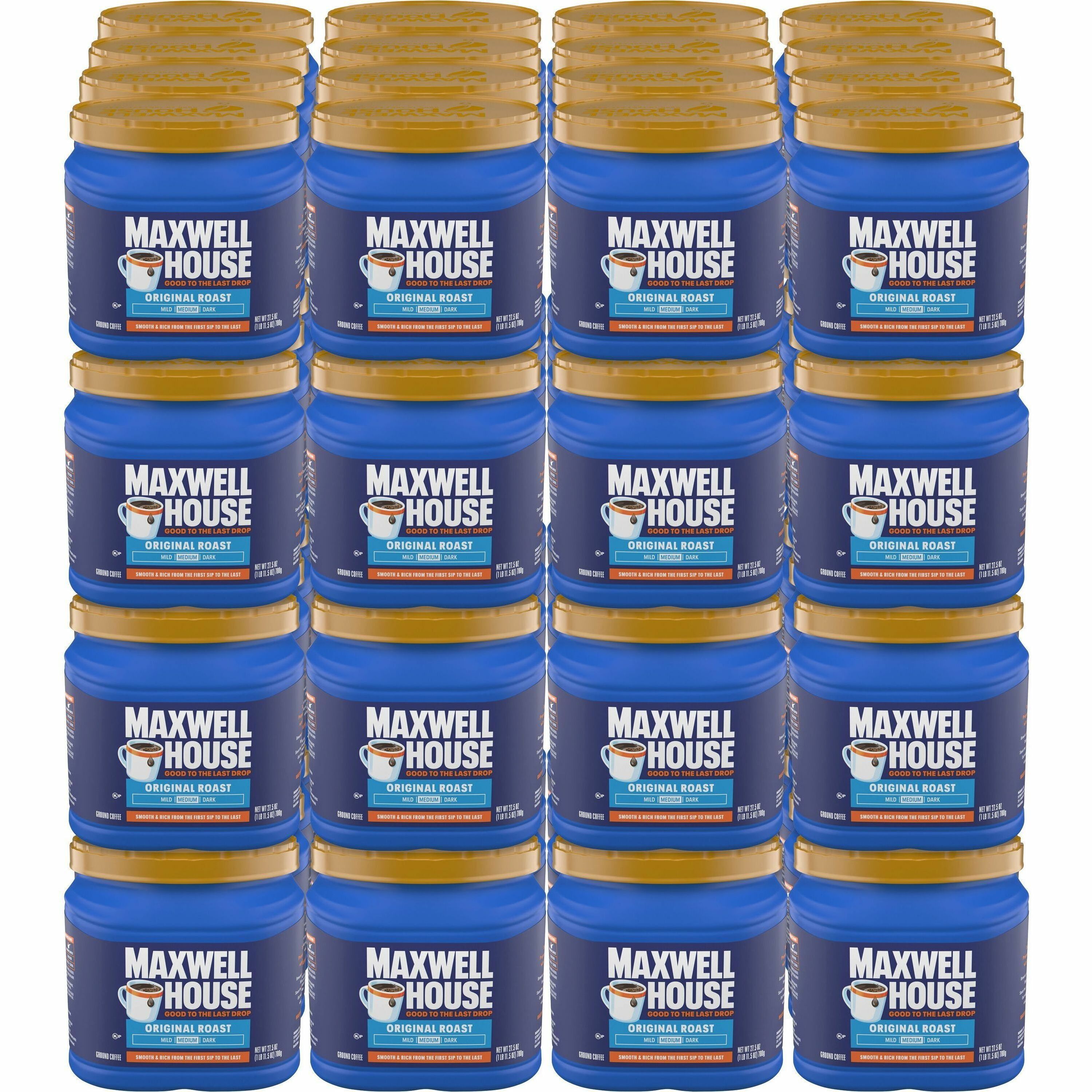 Maxwell House Ground Coffee Brew Pack, Medium Roast, Original Flavor, 49 Packs per Pallet