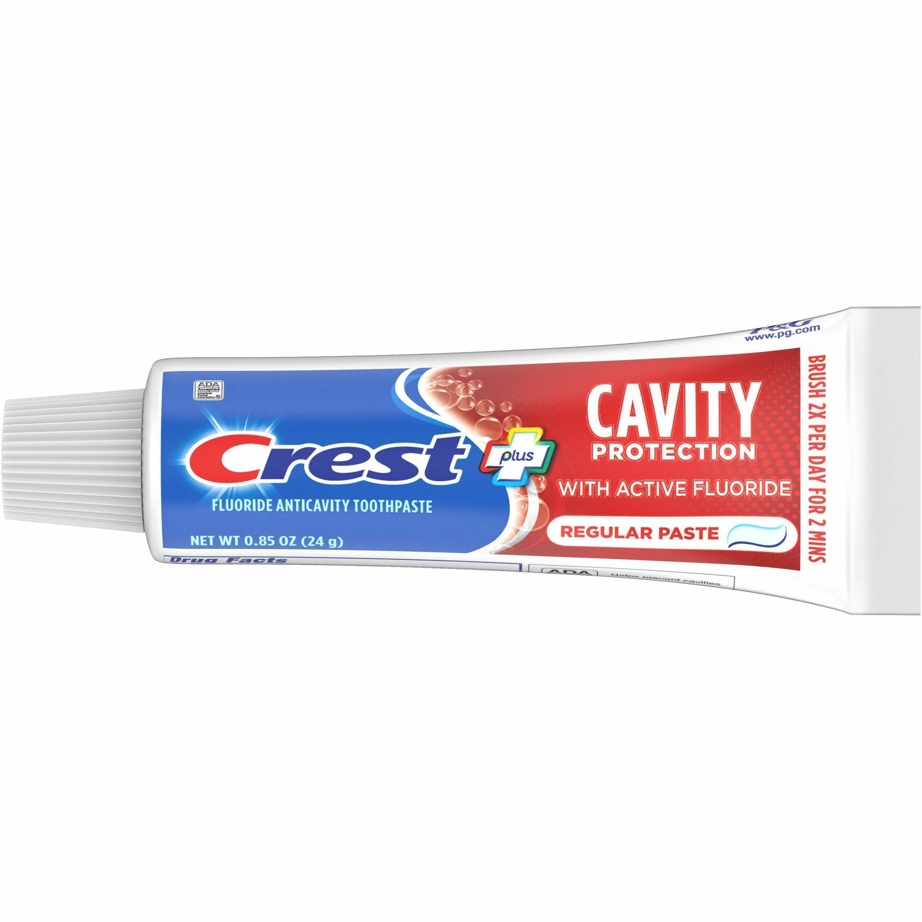 Crest Cavity Toothpaste, Blue/Red, 240 per Carton