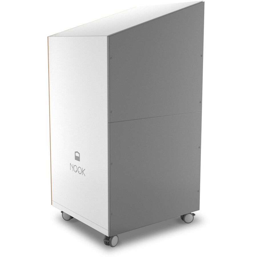 NOOK Solo Privacy Booth, 77" H x 40" W x 37" D, White Laminate, 1 Each