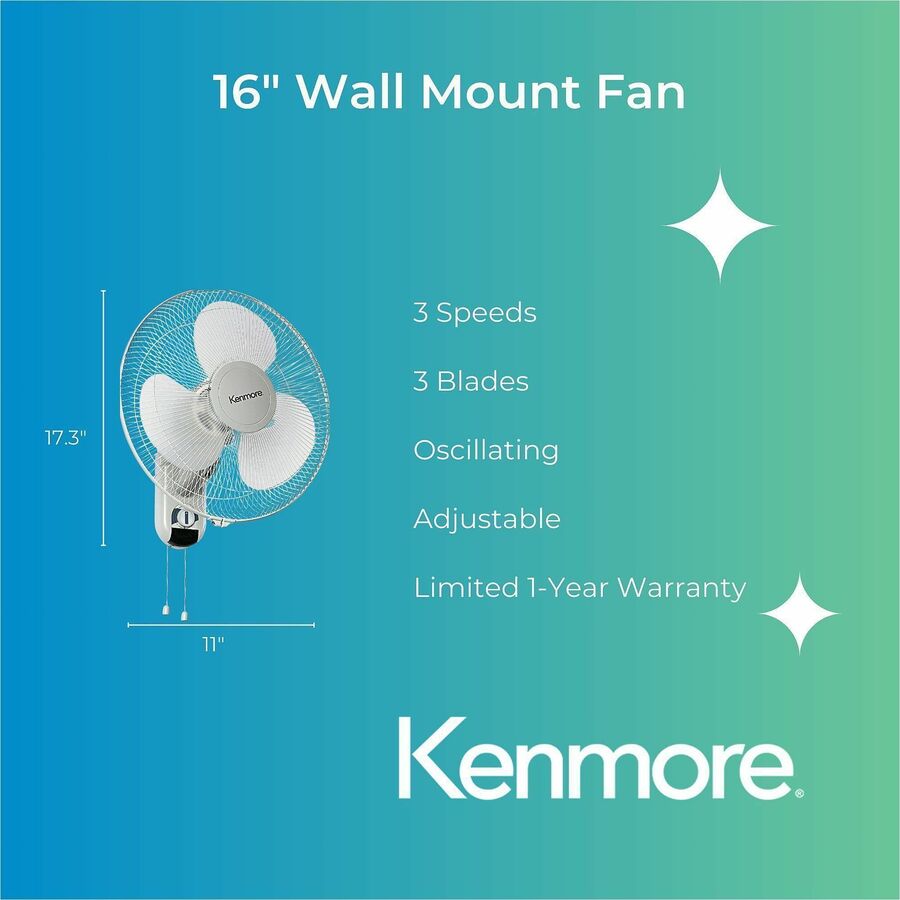 Kenmore 16" Wall Fan