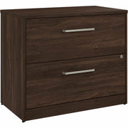 Bush Business Furniture Vista 2-Drawer Lateral File Cabinet, Black Walnut Finish, 30"H x 35"W x 20"D, 1 Each