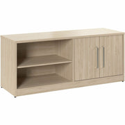 Bush Business Furniture Vista Low Storage Cabinet, 2 Doors, 4 Shelves (2 Adjustable), 25"H x 59"W x 20"D, Natural Elm, 1 Each