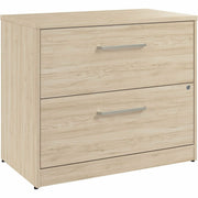 Bush Business Furniture Vista 2-Drawer Lateral File Cabinet, Natural Elm Finish, 30"H x 35"W x 20"D, 1 Each