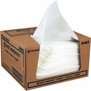 Towel - 15" Length x 13.50" Width - Recommended For: Water Absorber, Oil Remover, Grime Remover - Heavy Duty, Washable, Absorbent, Machine Washable, Durable, Tear Resistant - White - 300 / Carton
