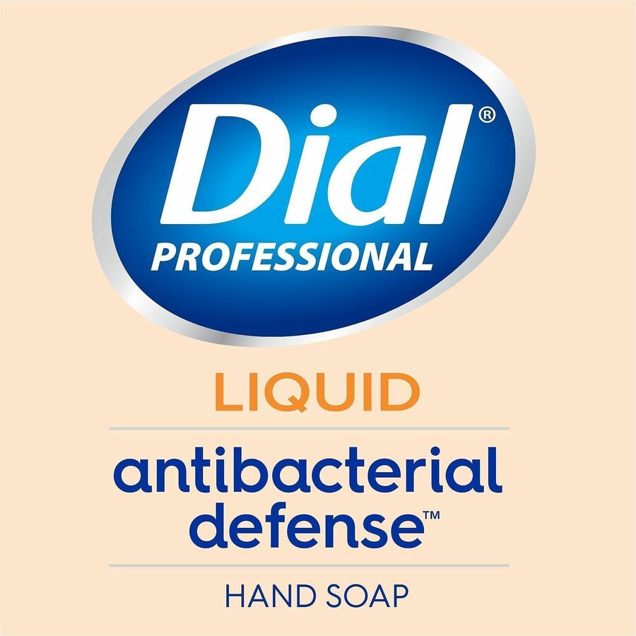 Dial Professional Antibacterial Defense Liquid Hand Soap, Fresh & Aloe Vera Scent, Pump Dispenser, Gold, Cruelty-free, Paraben-free, Phthalate-free, Silicone-free, Sulfate-free, Recycled, 1 Each