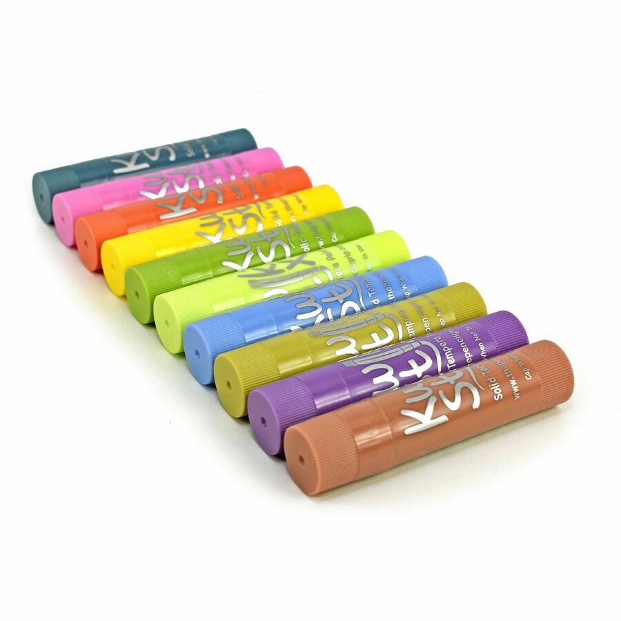 Tempera Paint Sticks Classpack, Pastel, 6 of Each Color, 72 Count