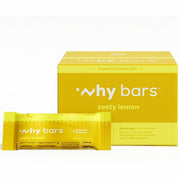 Why Bars Superfood Protein Snack Bars, Zesty Lemon, Gluten-free, Dairy-free, Soy-free, Non-GMO, Organic, Individually Wrapped, 2.04 oz, 12 Pack