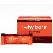 Why Bars Superfood Protein Snack Bars, Cherry Chia, Gluten-free, Dairy-free, Soy-free, Non-GMO, Organic, Individually Wrapped, 2.04 oz, 12 Pack