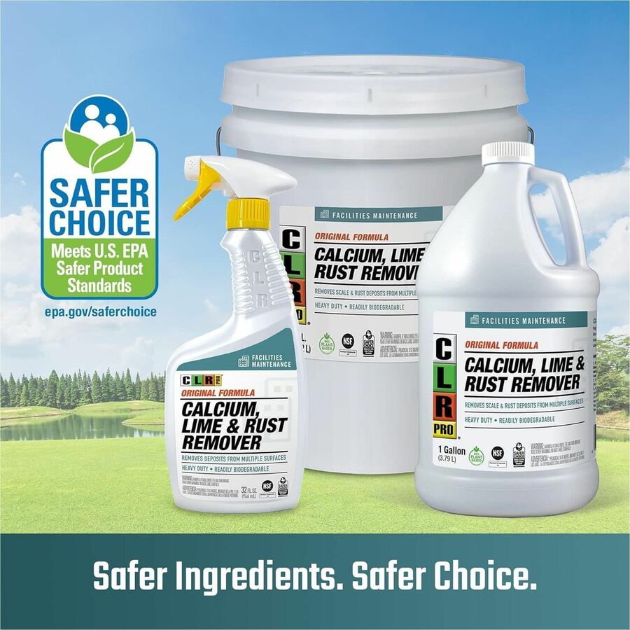 CLR Pro Heavy-Duty Cleaner & Degreaser, Water Based, Non-abrasive, Solvent-free, White, 32 fl oz (1 quart), 1 Bottle