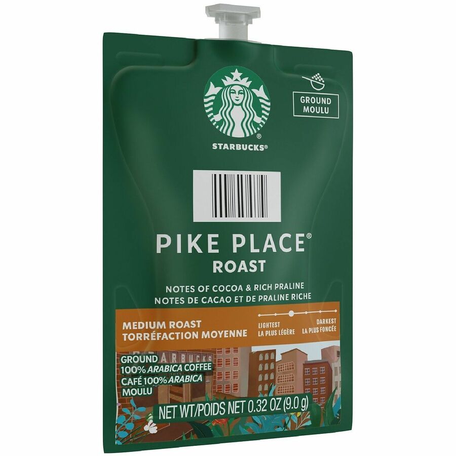 Flavia Starbucks Pike Place Roast Freshpack, Medium Roast, Kosher, 0.3 oz, 38 Freshpacks per Carton, Compatible with Flavia Brewers
