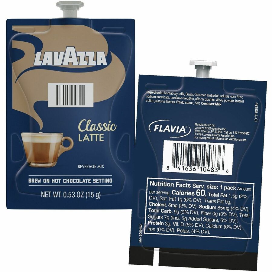 0.5 oz - Freshpack - Classic Latte, Mocha Latte, Vanilla Latte - 1 Carton