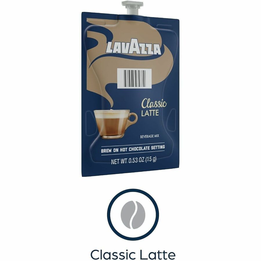 Flavia Latte Freshpacks, Classic Latte, Medium Roast, Kosher, 0.5 oz, 72 Freshpacks per Carton