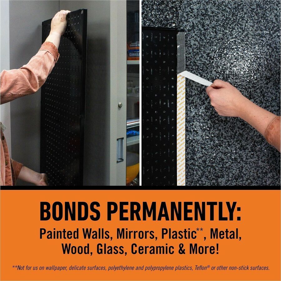 5 ft Length x 1" Width - Black - For Mounting, Multi Surface, Indoor - 1 Each
